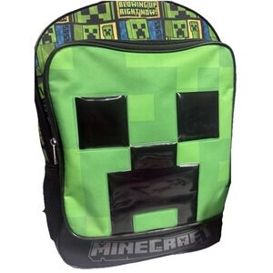 Minecraft Backpack & Lunchbox Creeper Set‎ Black Green School Bag GUC